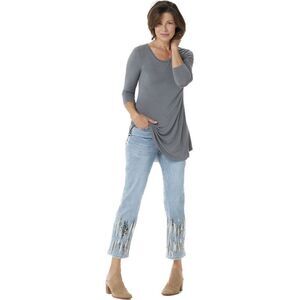 NWT Size 28W LOGO Lavish by Lori Goldstein Regular Straight Leg Boyfriend Jeans